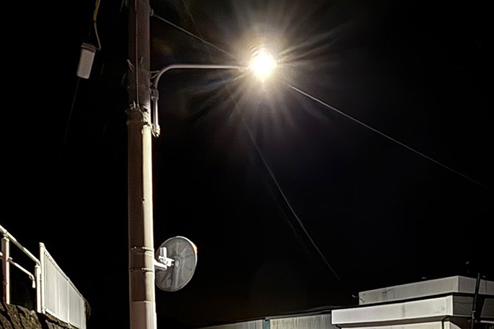 道路照明更新工事